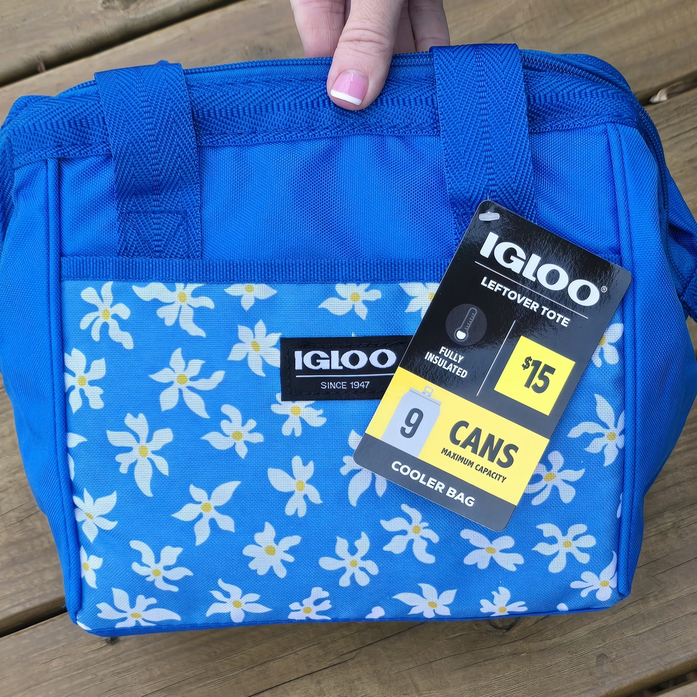 Igloo Blue Daisy Print Cooler Bag